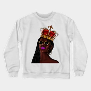 Santa African Queen, Christmas Shirt, Family Christmas, Trendy Christmas Tee, Santa's Favourite Ho. Crewneck Sweatshirt